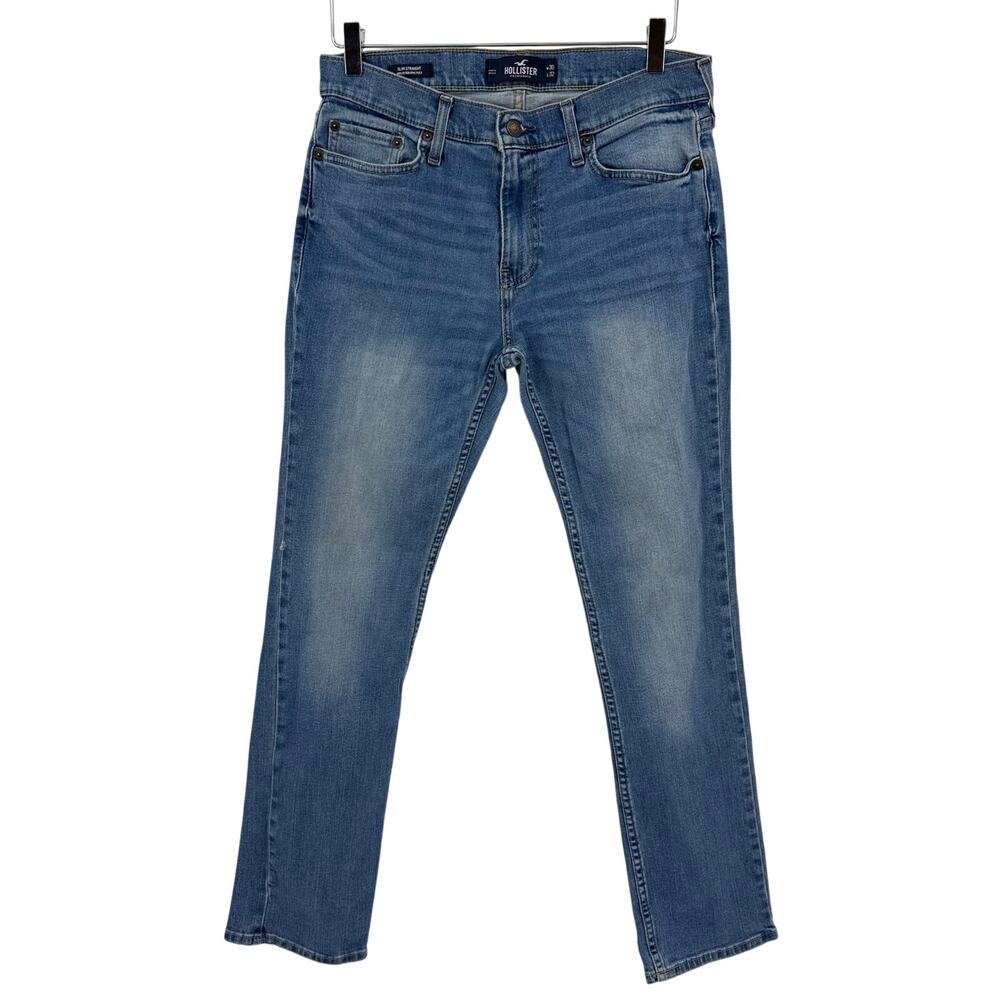 Hollister Slim Straight Epic Flex Jeans Men's Size 30 x 32 Medium Wash